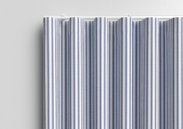 Lace Stripes, Sapphire - Made to Measure Curtains - Image 13